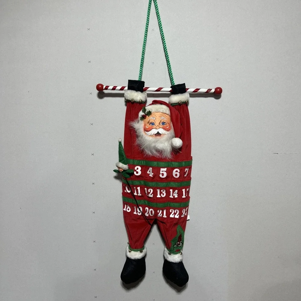 Annalee 2006 Santa Claus Advent Wall Countdown Christmas‎ Calendar Elf Marker